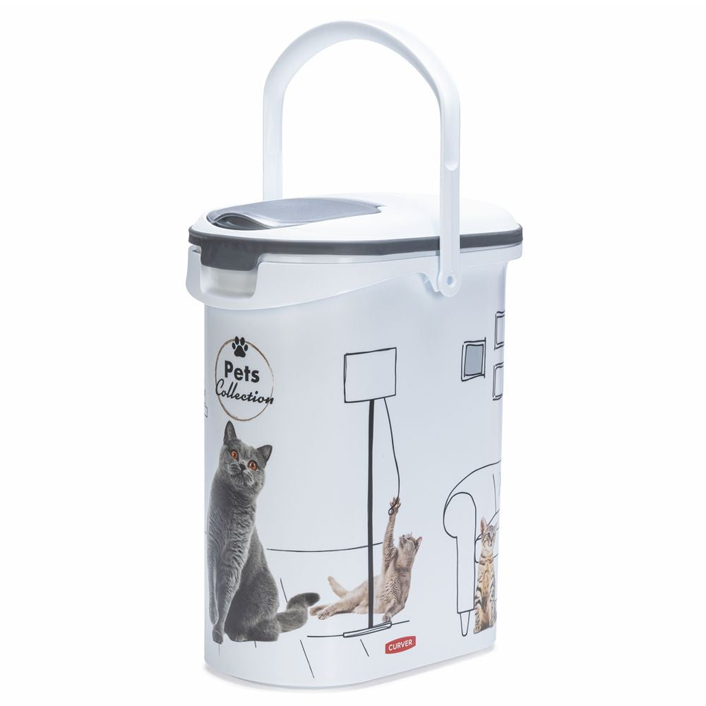 Curver Futterbox - 10 ltr / 4 kg - Snack Behälter Container Dose für Katzen