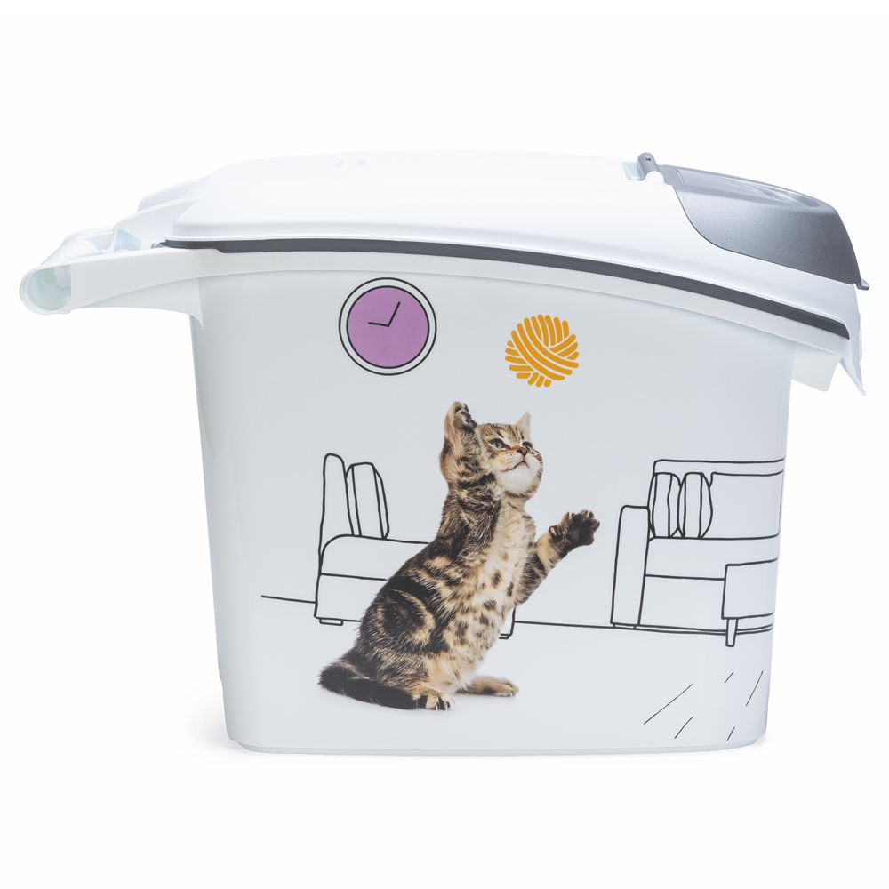 Curver Futterbox - 15 ltr / 6 kg - Snack Behälter Container Dose für Katzen