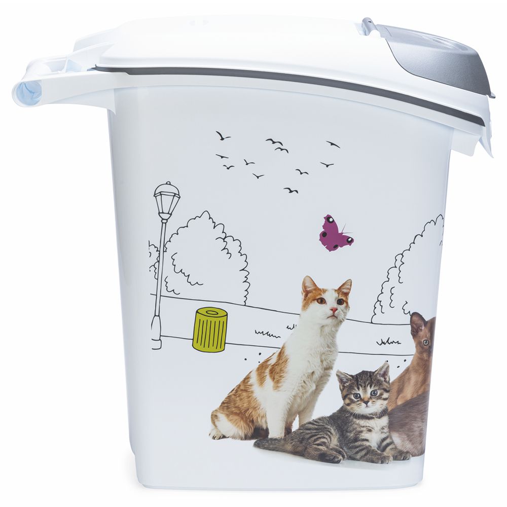 Curver Futterbox - 23 ltr / 10 kg - Snack Behälter Container Dose für Katzen