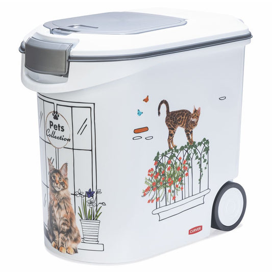 Curver Futterbox - 35 ltr / 12 kg - Snack Behälter Container Dose für Katzen