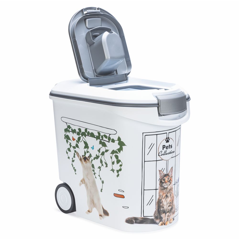 Curver Futterbox - 35 ltr / 12 kg - Snack Behälter Container Dose für Katzen