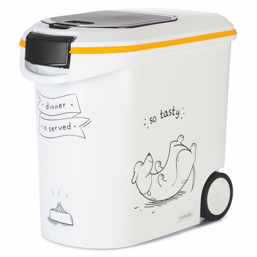 Curver Futterbox - 35 ltr / 12 kg - Snack Behälter Container Dose für Hunde