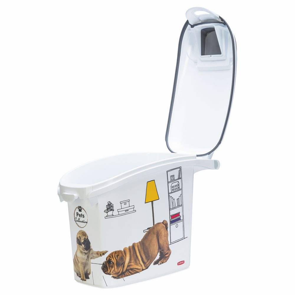 Curver Futterbox - 15 ltr / 6 kg - Snack Behälter Container Dose für Hunde