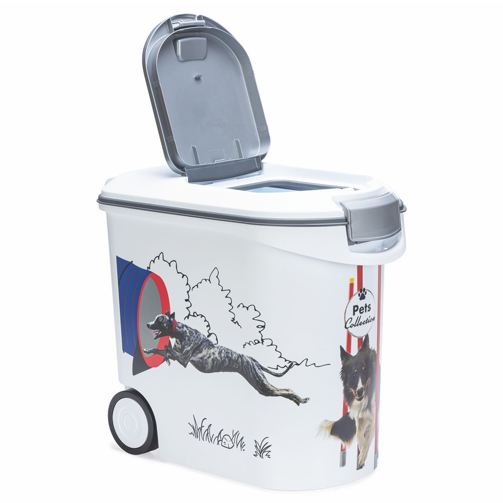 Curver Futterbox - 35 ltr / 12 kg - Snack Behälter Container Dose für Hunde