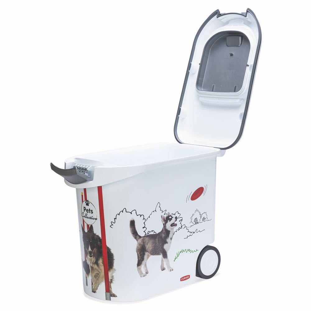 Curver Futterbox - 35 ltr / 12 kg - Snack Behälter Container Dose für Hunde