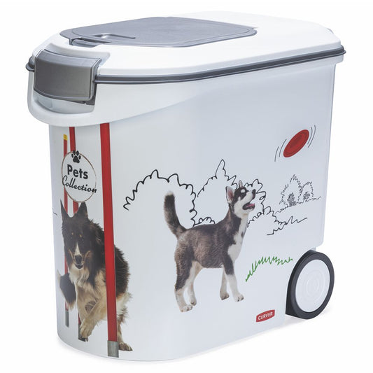 Curver Futterbox - 35 ltr / 12 kg - Snack Behälter Container Dose für Hunde