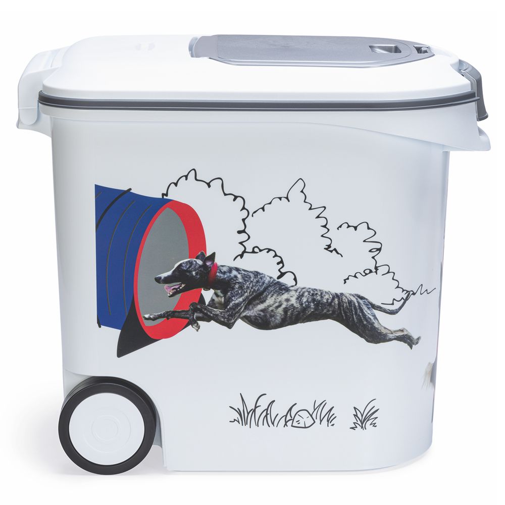 Curver Futterbox - 35 ltr / 12 kg - Snack Behälter Container Dose für Hunde