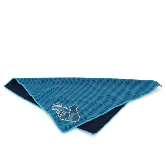 CoolPets Bandana Kühltuch - 3 Größen - Kühl-Halstuch - kühlendes Tuch für Hunde