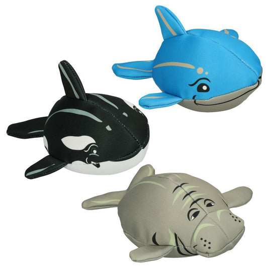 CoolPets Wasserspielzeug Wal Delfin Seelöwe - Apportierspielzeug mit Quietscher