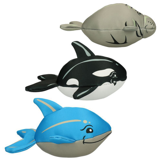 CoolPets Wasserspielzeug Wal Delfin Seelöwe - Apportierspielzeug mit Quietscher