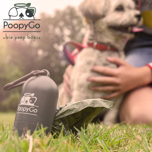 PoopyGo Kotbeutel Spender Tasche - Nachfüllpack - Ersatzrollen - Lavendelduft