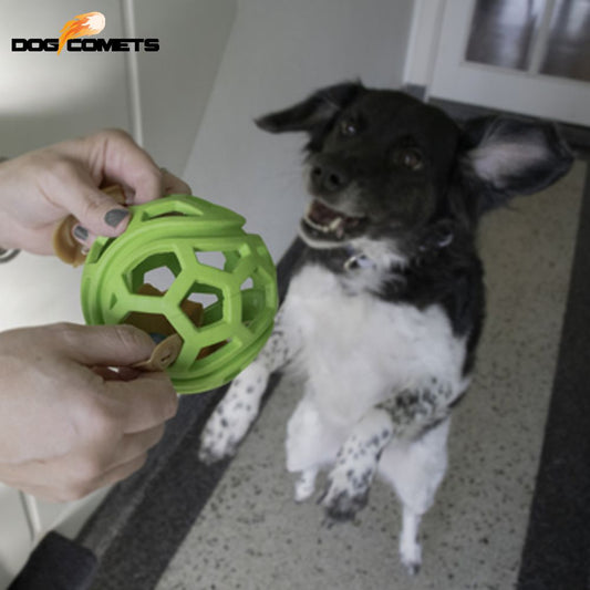 Dog Comets Titan - Gitterball - Hundespiel Kauspielzeug Snackball Gummiball