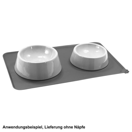 EAT SLOW Silikon Napfunterlage S/M - Matte für Futter/Wasser Hunde Katzen Welpen
