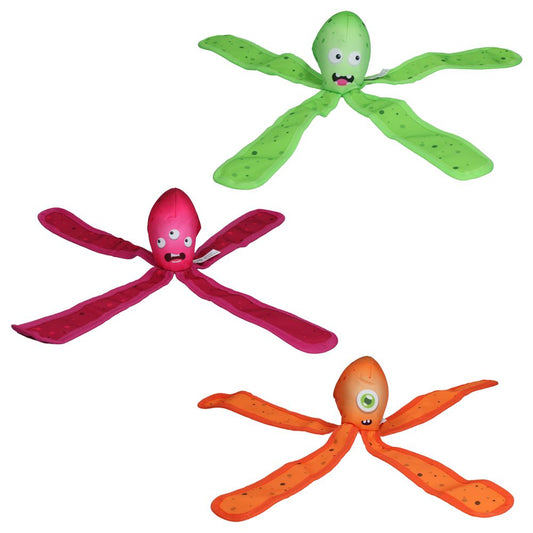 Dog Comets ALIEN OCTO - Oktopus - Apportierspielzeug mit Squeaker Knisterfolie