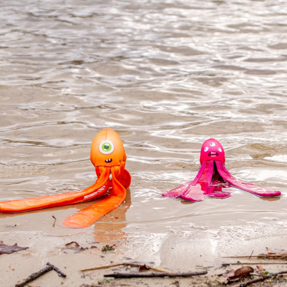Dog Comets ALIEN OCTO - Oktopus - Apportierspielzeug mit Squeaker Knisterfolie