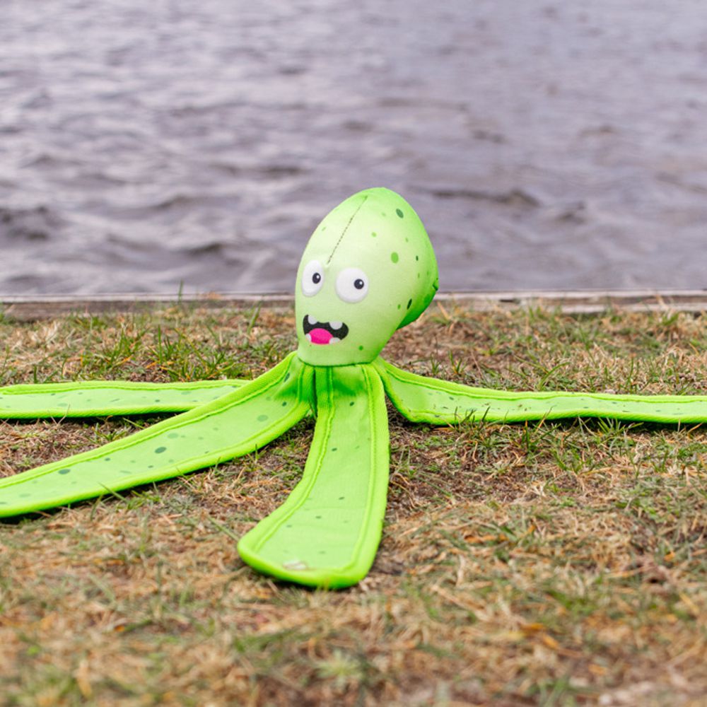 Dog Comets ALIEN OCTO - Oktopus - Apportierspielzeug mit Squeaker Knisterfolie
