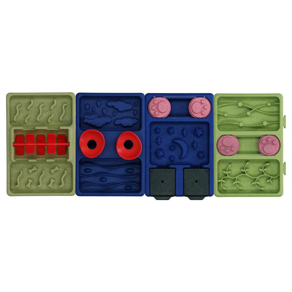 EAT SLOW Intelligenzspielzeug MINI PUZZLE - Brettspiel Denkspiel Snackspielzeug