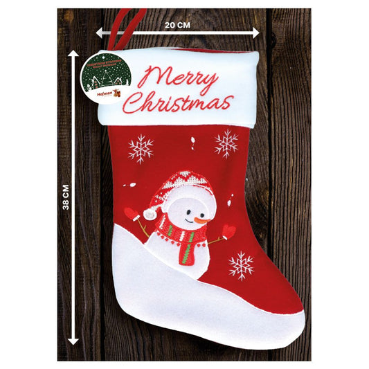 Weihnachtsstrumpf - Rentier Weihnachtsmann Schneemann - Weihnachtssocke Nikolaus