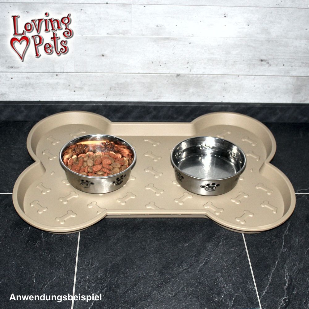 Napfunterlage - Matte für Futternapf/Wassernapf/Fressnapf Hunde Katzen Welpen