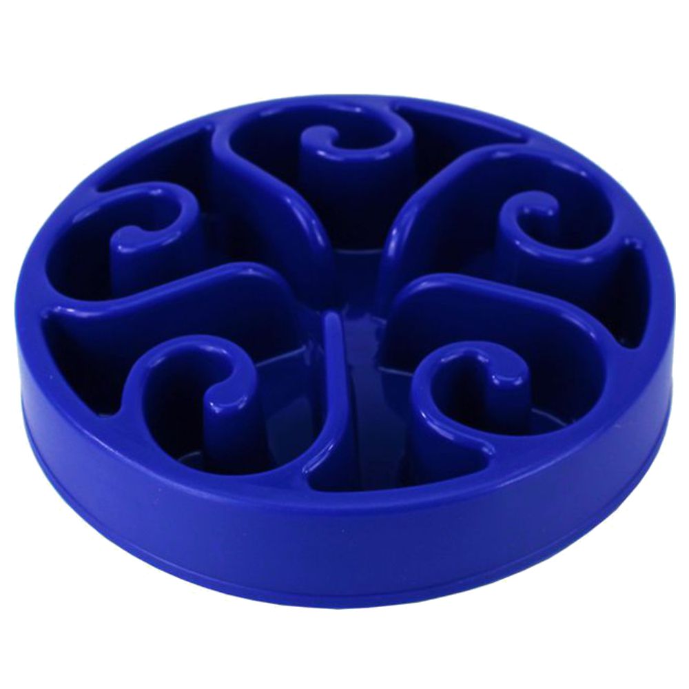 EAT SLOW Anti-Schling-Napf - rund - 2 Größen - Fressnapf Futternapf Hundenapf