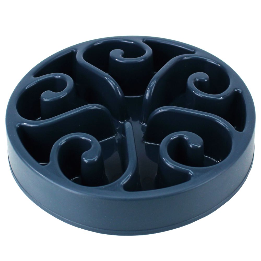 EAT SLOW Anti-Schling-Napf - rund - 2 Größen - Fressnapf Futternapf Hundenapf