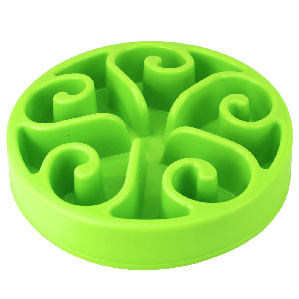 EAT SLOW Anti-Schling-Napf - rund - 2 Größen - Fressnapf Futternapf Hundenapf