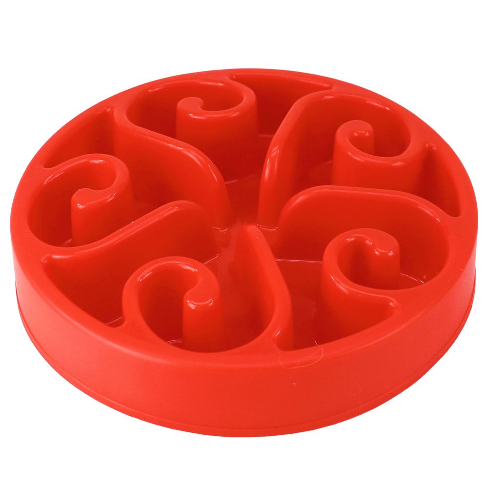 EAT SLOW Anti-Schling-Napf - rund - 2 Größen - Fressnapf Futternapf Hundenapf