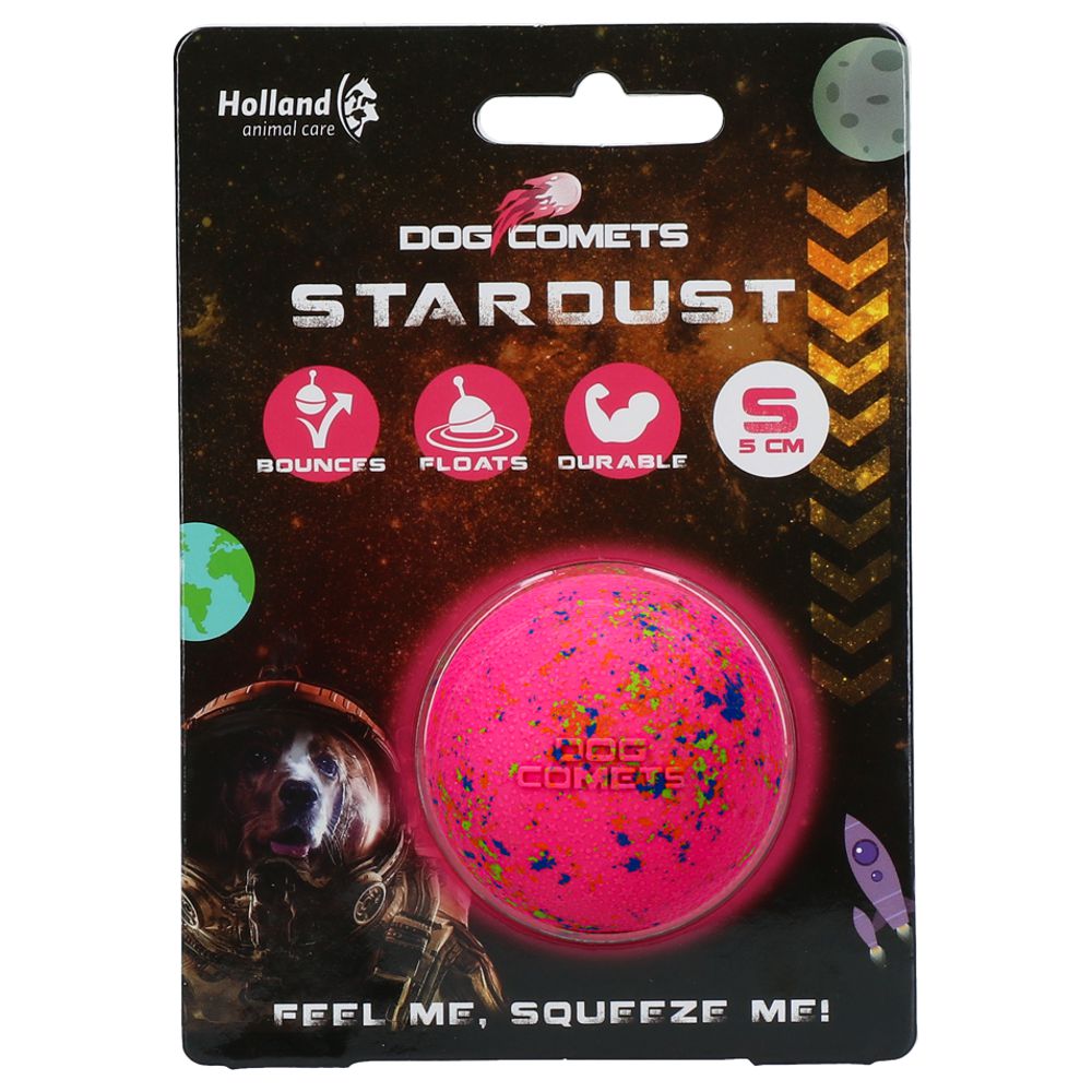 Dog Comets STARDUST BALL - S / rosa