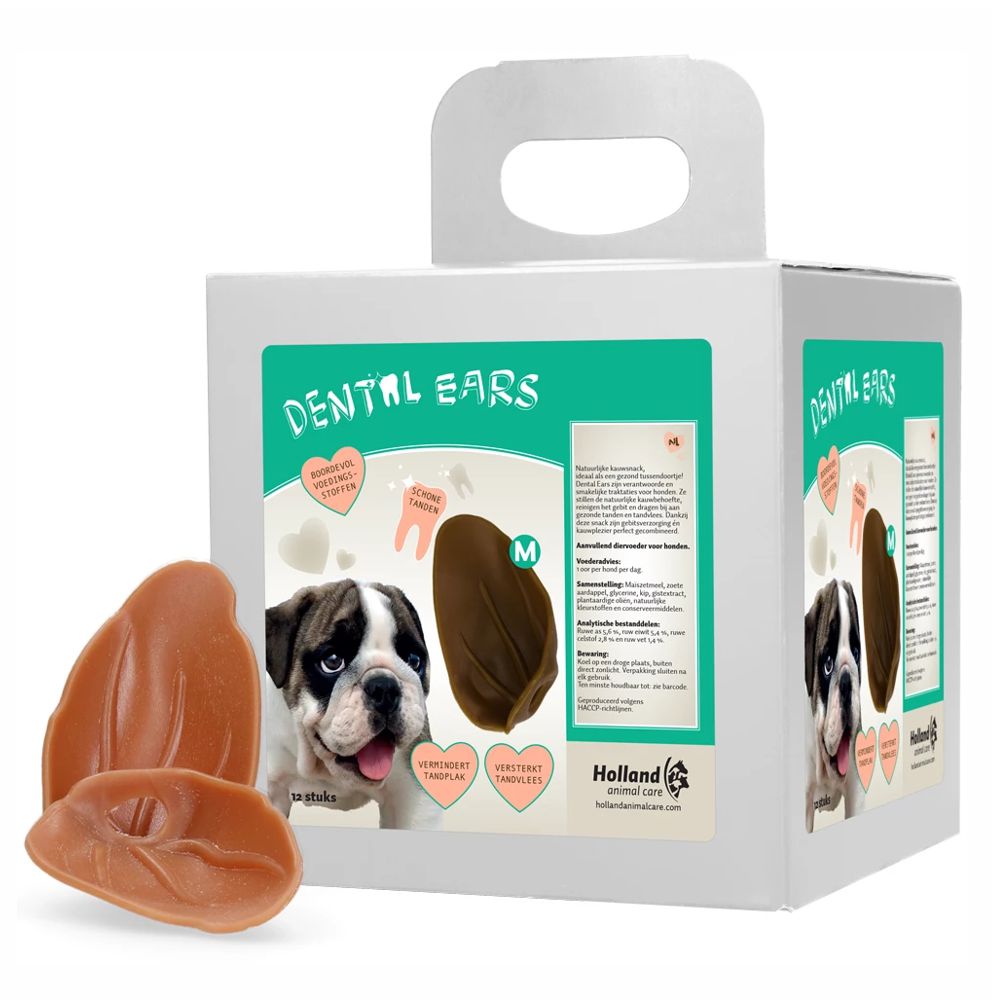Dental Ears Hundesnack - M - 12 Stück