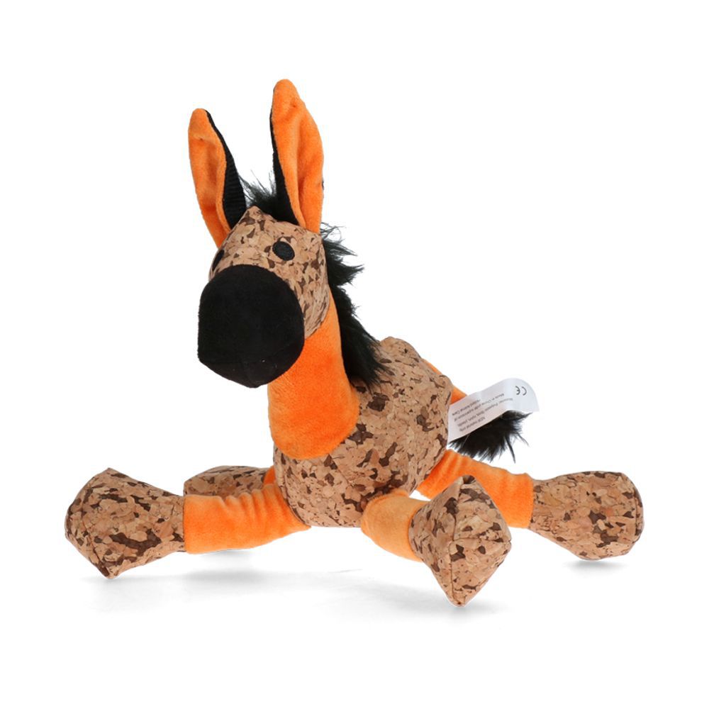 Retro Dog Donkey Hundespielzeug - Esel - Kuscheltier Plüschtier mit Quitscher