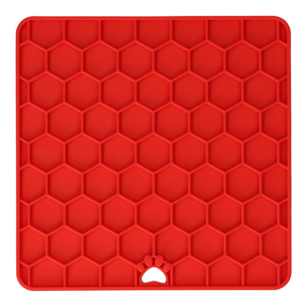 EAT SLOW LIVE LONGER Schleckmatte - Silikon - Leckmatte - Anti-Schlingmatte