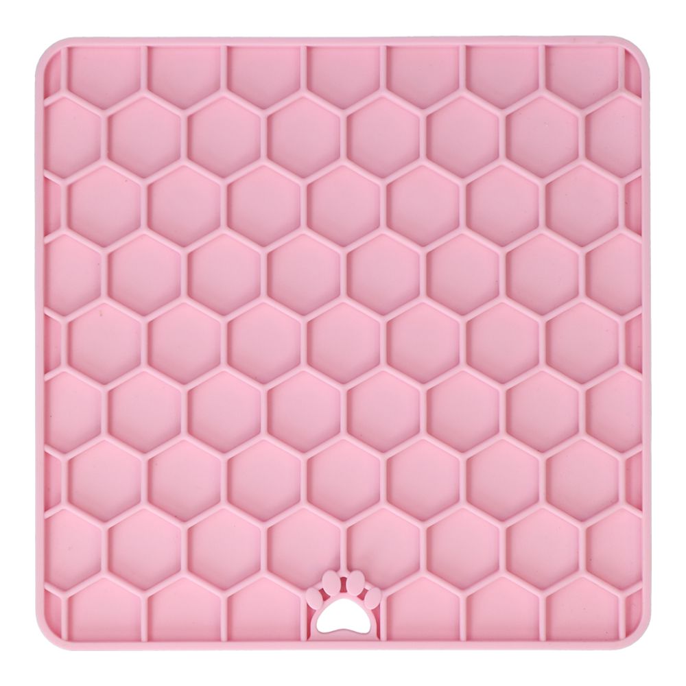 EAT SLOW LIVE LONGER Schleckmatte - Silikon - Leckmatte - Anti-Schlingmatte