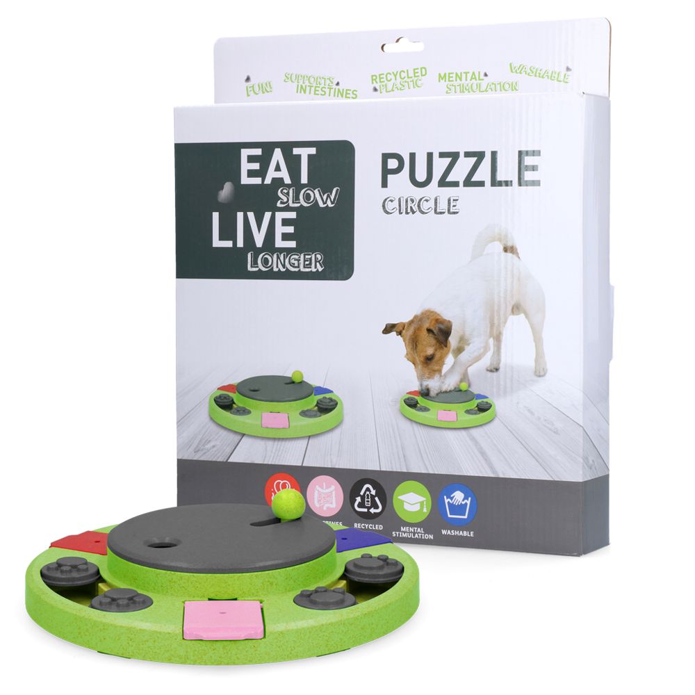 EAT SLOW Intelligenzspielzeug CIRCLE - Brettspiel Denkspiel Snackspielzeug