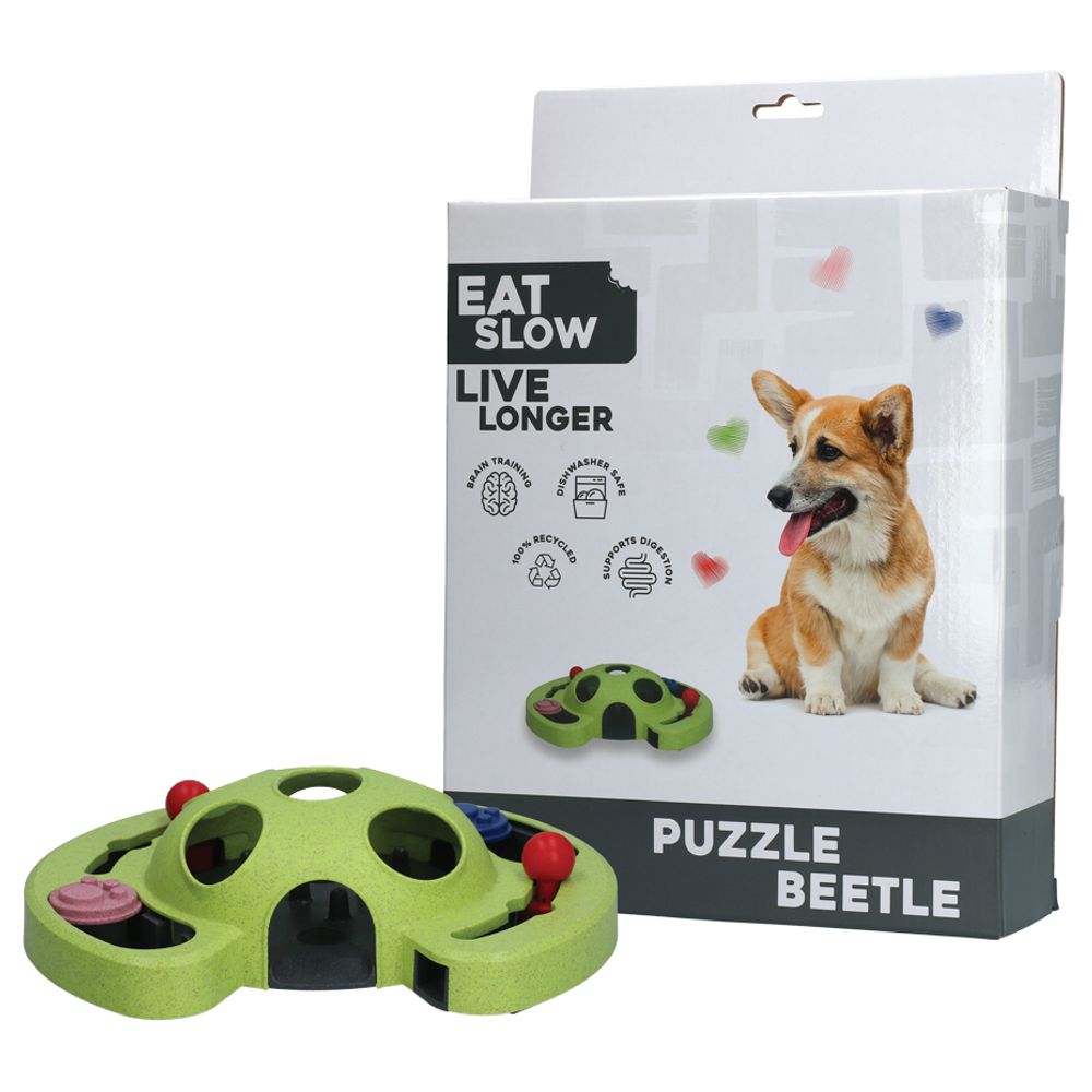 EAT SLOW Intelligenzspielzeug BEETLE - Brettspiel Denkspiel Snackspielzeug