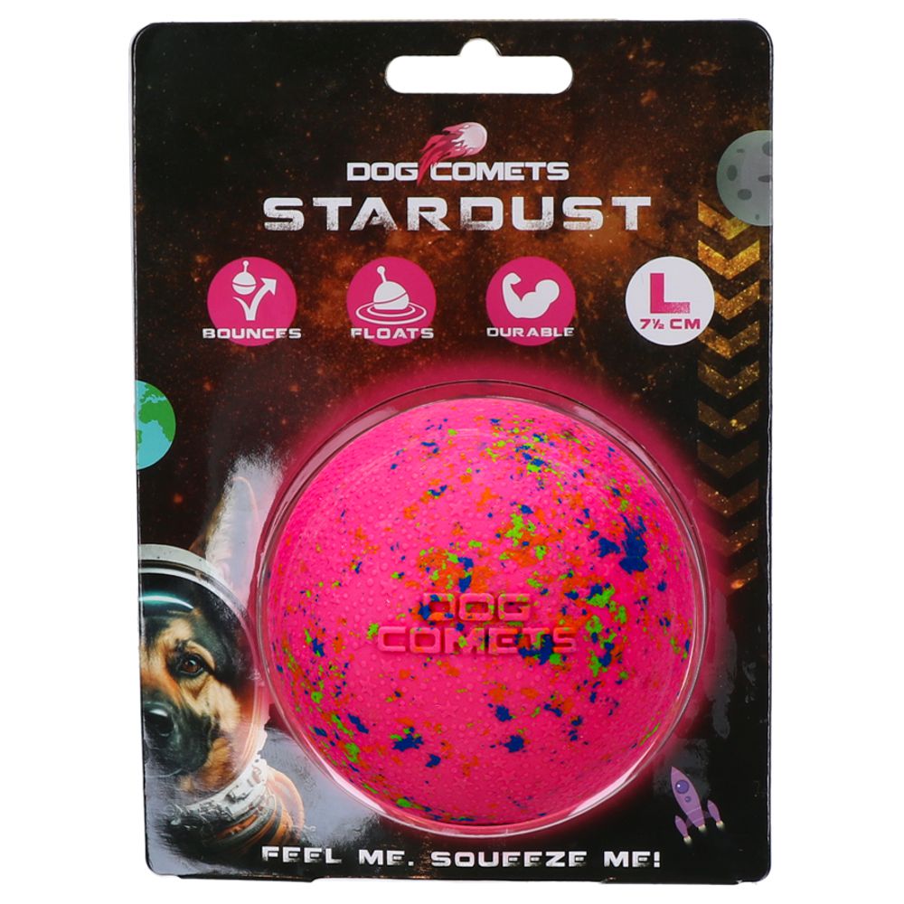 Dog Comets STARDUST BALL - L / rosa