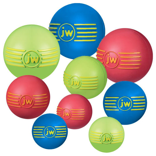 JW Isqueak Ball - S/M/L - Apportierspielzeug Hundespielzeug mit Quietschie