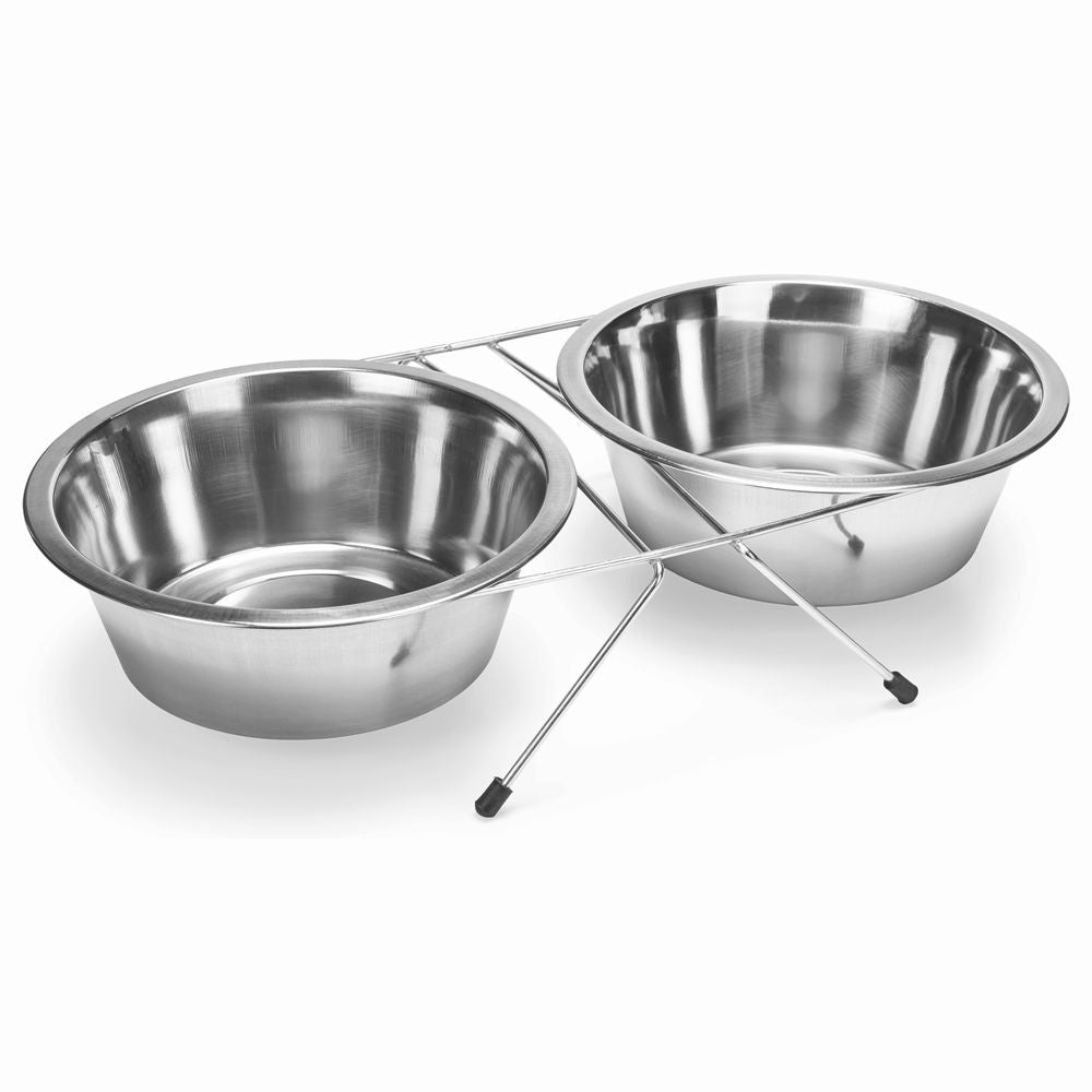 Karlie Edelstahl Doppelnapf - XL