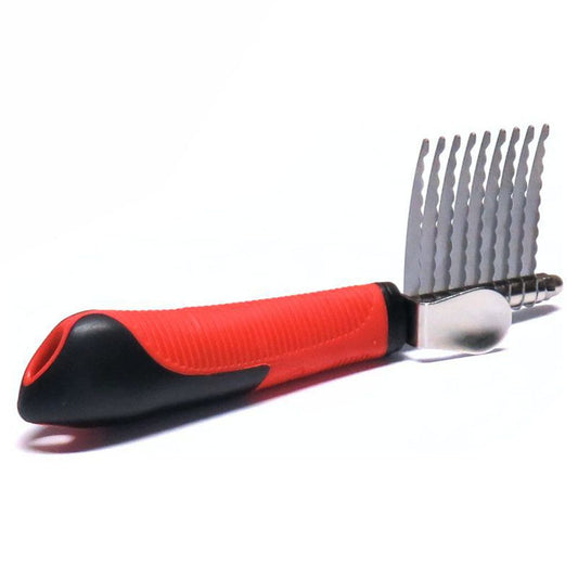 Karlie Entfilzungskamm - Entfilzer Entfilzungsharke - 9 gerade Klingen