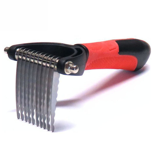 Karlie Entfilzungsharke - Entfilzer Entfilzungskamm - 10 gerade Klingen