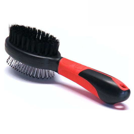 Karlie Pflegebürste 2in1 - groß - Massagebürste - Metallstifte und Borsten