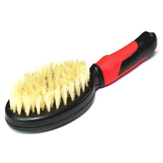 Karlie Pflegebürste Schweineborsten - Fellpflegebürste Handbürste Massagebürste