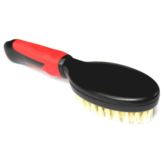 Karlie Pflegebürste Schweineborsten - Fellpflegebürste Handbürste Massagebürste