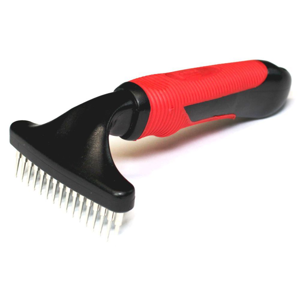 Karlie Unterfellharke - klein - einreihig - Striegel Unterfell-Harke - 16 Zinken