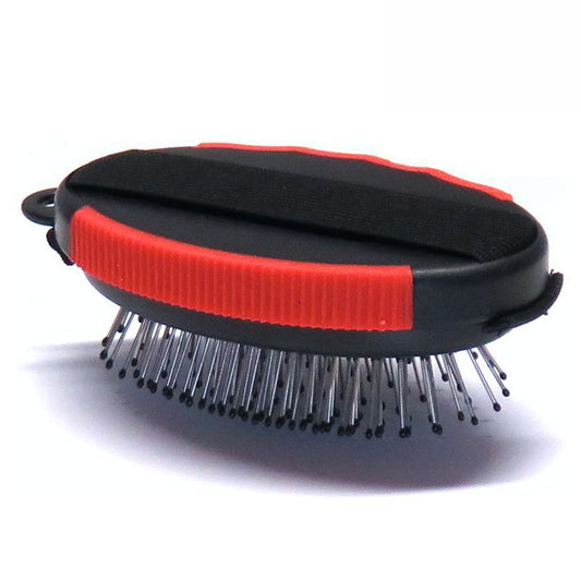 Karlie Pflegebürste - Handbürste Striegel Massagebürste - Metallstifte