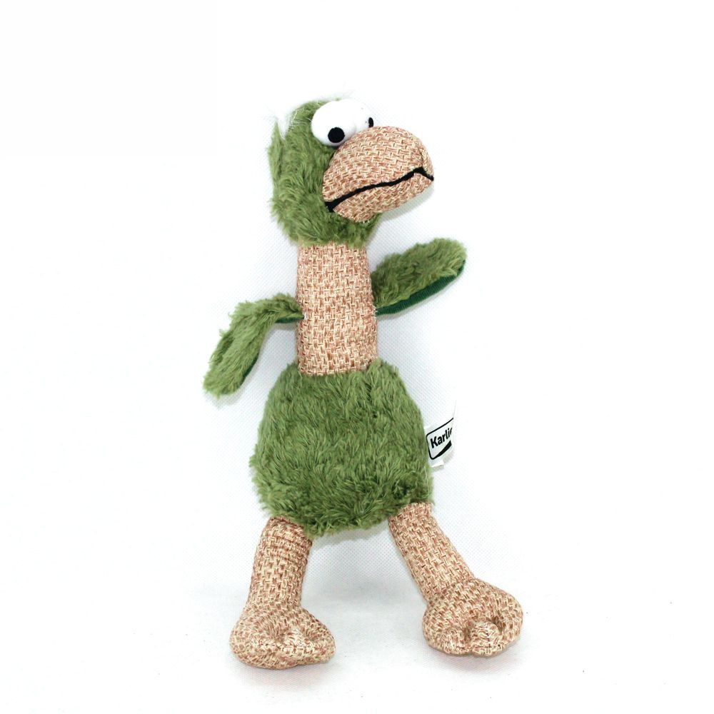 Karlie Plüsch-Hundespielzeug Ente - 32 cm groß - Plüschspielzeug Hund Squeaker