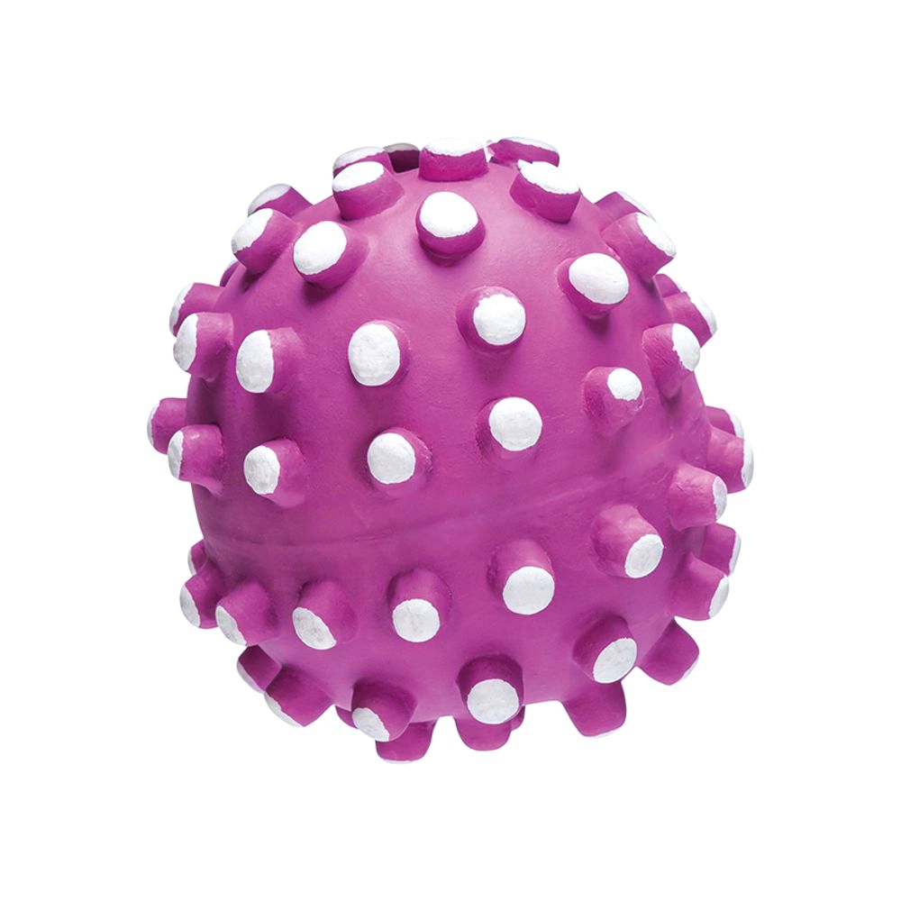 Karlie Latex Noppenball - Hundespiel Igelball Wurfspiel Ball Gummiball Spielzeug