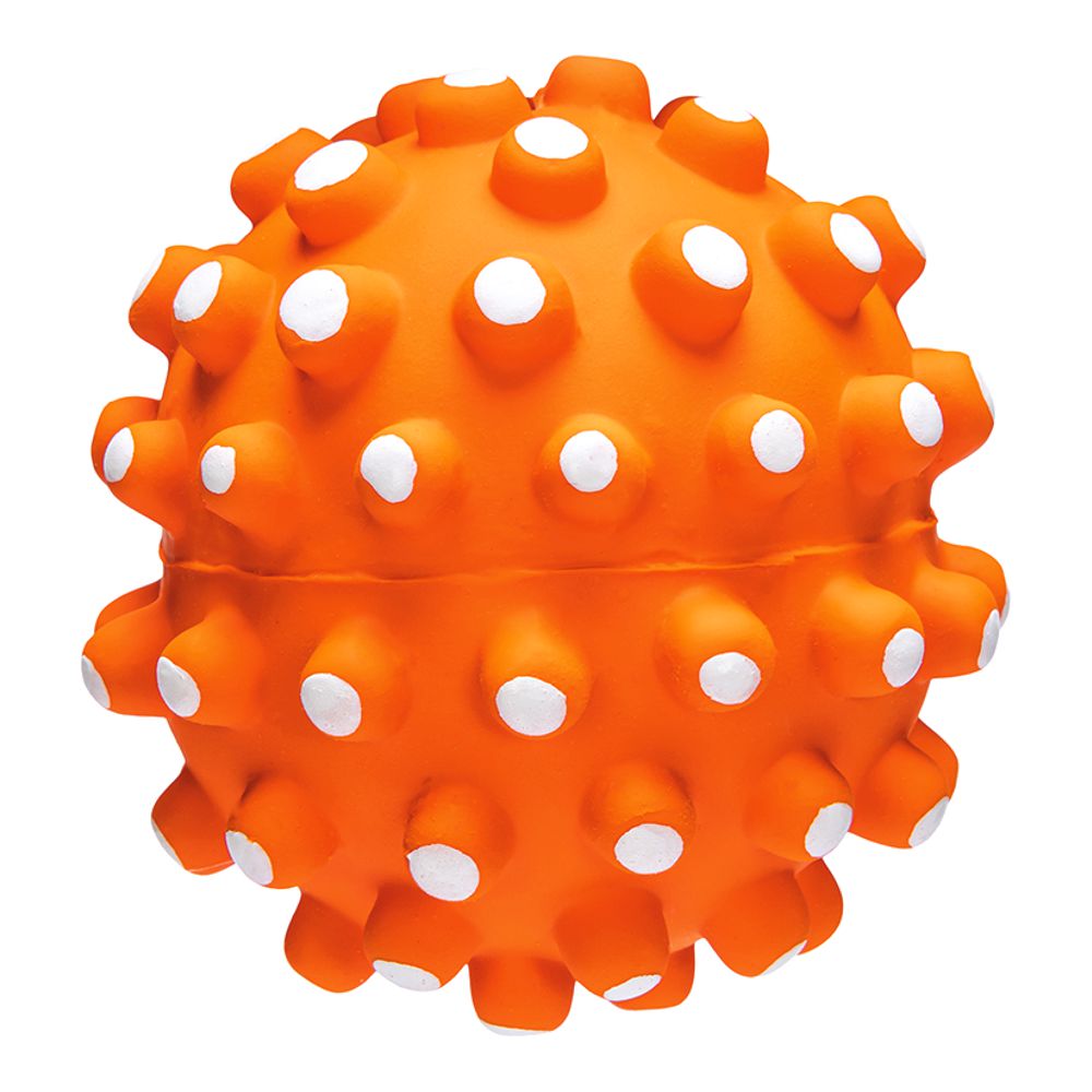 Karlie Latex Noppenball - Hundespiel Igelball Wurfspiel Ball Gummiball Spielzeug