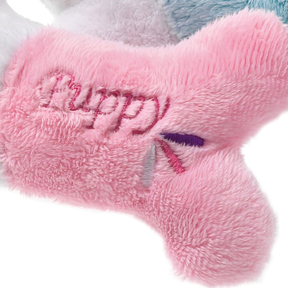 Karlie Plüsch-Welpenspielzeug Knochen - Hunde Spielzeug Kuscheltier mit Squeaker