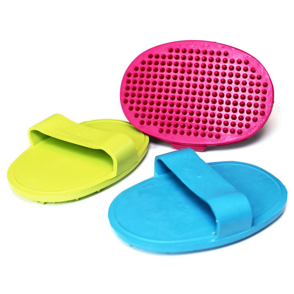 Karlie Gummistriegel oval - Handbürste Massagebürste Striegel Pflegebürste