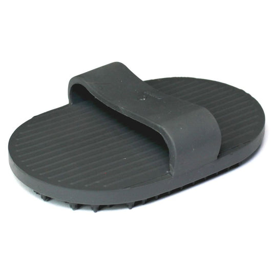 Karlie Gummistriegel oval grau - Handbürste Massagebürste Striegel Pflegebürste